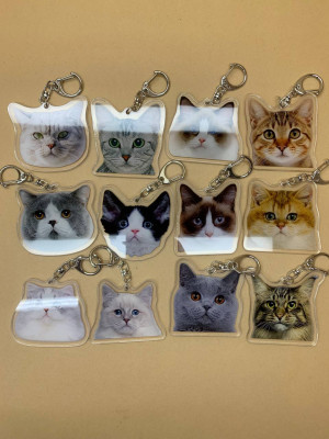 Брелок акрил Котик